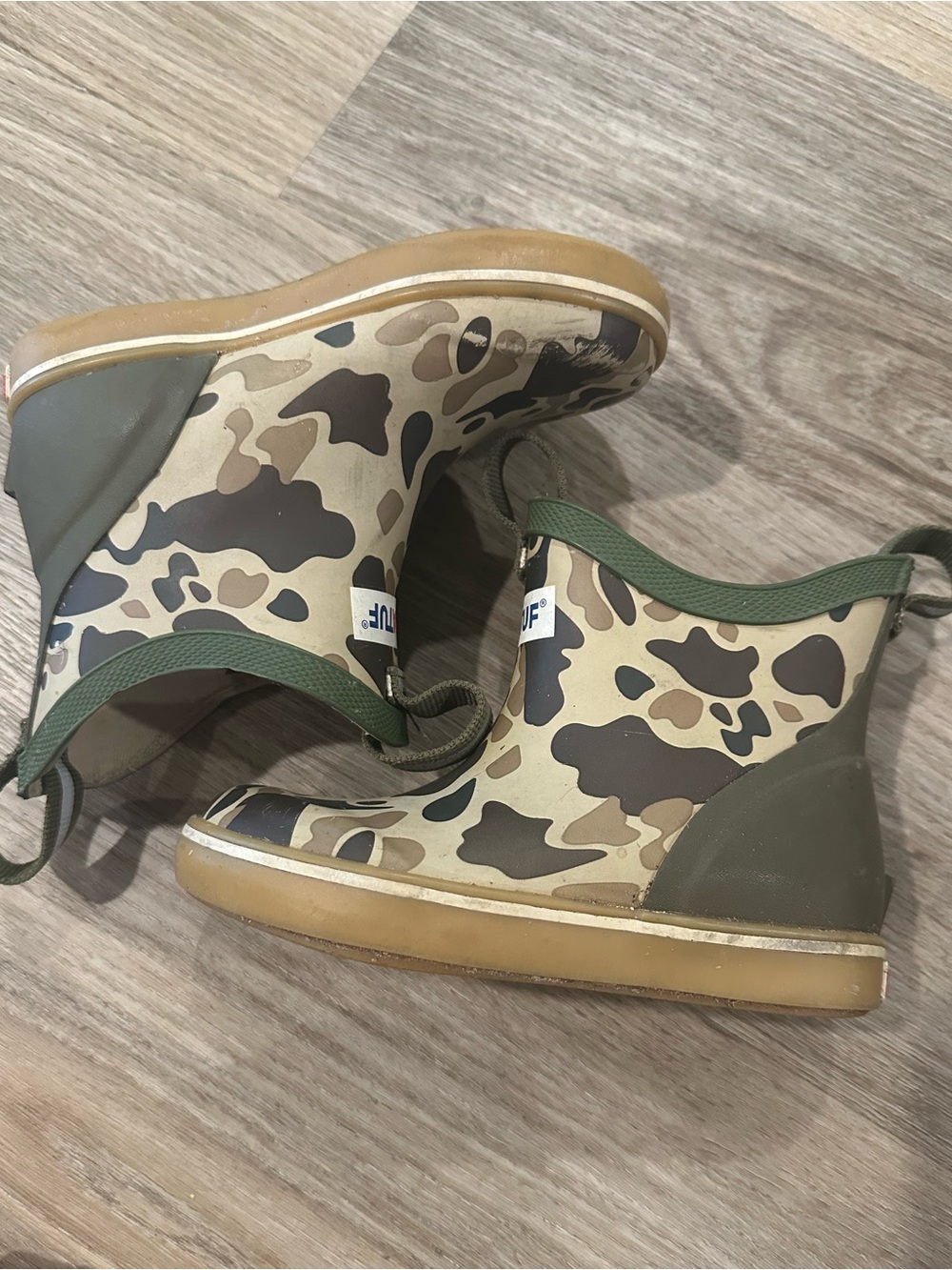 Kids XtraTuf ankle deck boot - duck camo